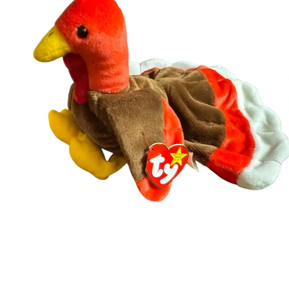 Beanie Baby Gobbles the Turkey 1996 Plush w/ Tags Thanksgiving Collectible